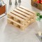 Vintiquewise Rustic Wooden Pallet Display Stand Natural Wood Riser for Home Decor Table Centerpiece Candle or Dessert Holders Plant Pot DIY Craft Party Accents and Event Presentation